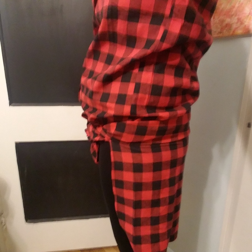 🍭🍭*FINAL MARKDOWN* Sleeveless Flannel Midi dress - Picture 6 of 8